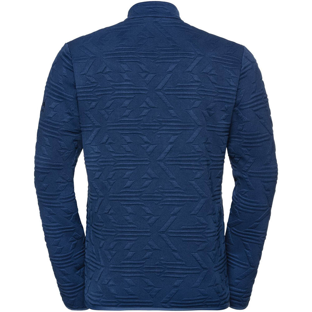 Odlo forro polar hombre Odlo Midlayer full zip CORVIGLIA KINSHIP vista trasera Odlo forro polar hombre Odlo Midlayer full zip CORVIGLIA KINSHIP vista trasera