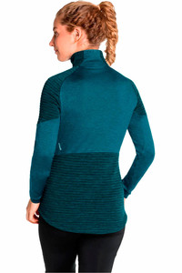 Odlo forro polar mujer Odlo Midlayer full zip MILLENNIUM YAKWARM vista trasera Odlo forro polar mujer Odlo Midlayer full zip MILLENNIUM YAKWARM vista trasera