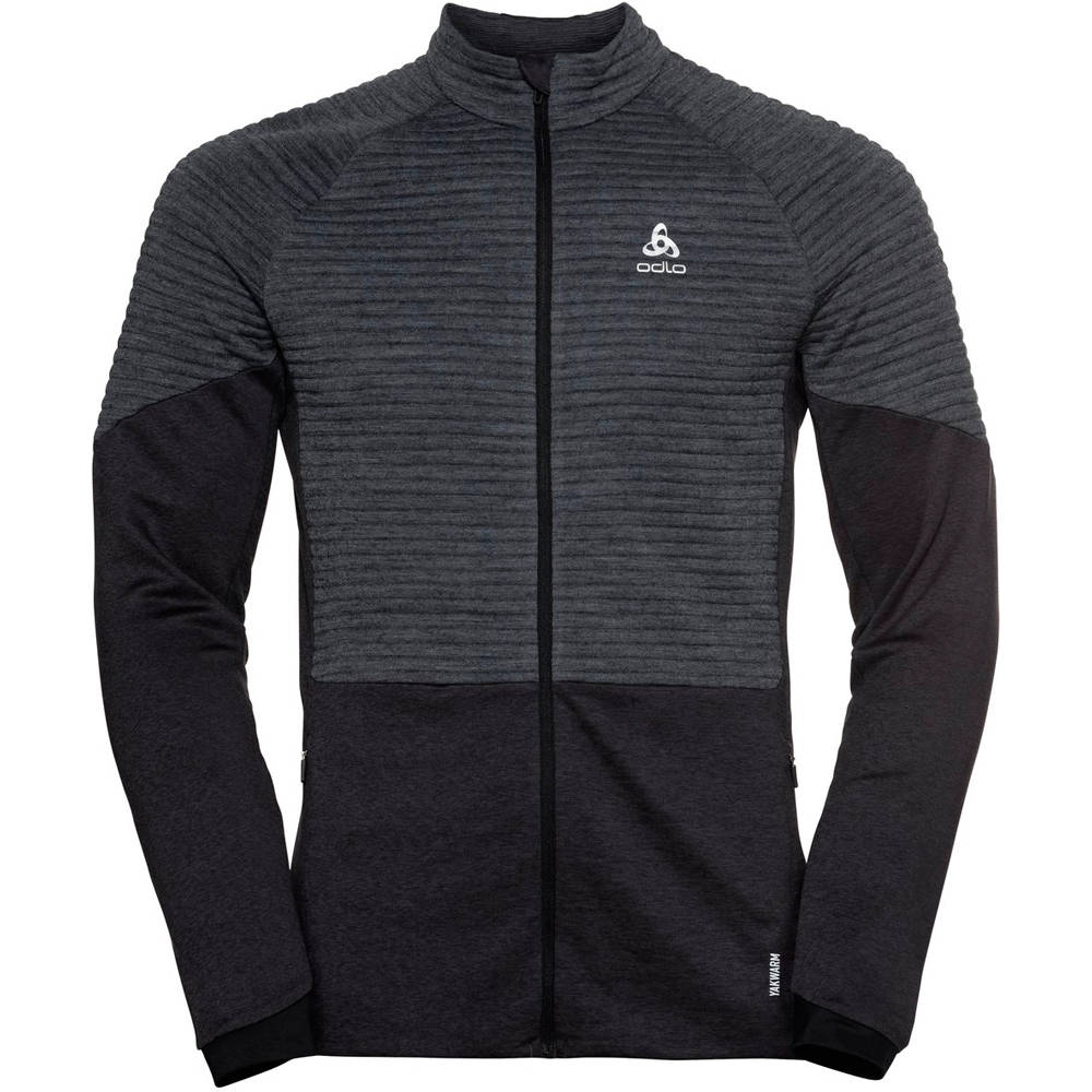 Odlo forro polar hombre Odlo Midlayer full zip MILLENNIUM YAKWARM vista detalle Odlo forro polar hombre Odlo Midlayer full zip MILLENNIUM YAKWARM vista detalle