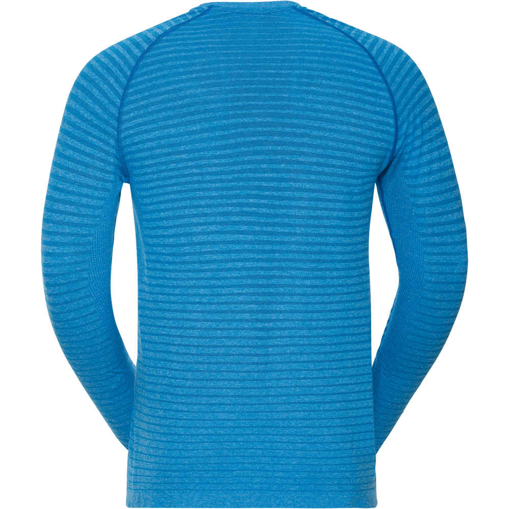 Odlo camiseta técnica manga larga hombre Odlo T-shirt l/s crew neck SEAMLESS ELEMENT vista trasera Odlo camiseta técnica manga larga hombre Odlo T-shirt l/s crew neck SEAMLESS ELEMENT vista trasera