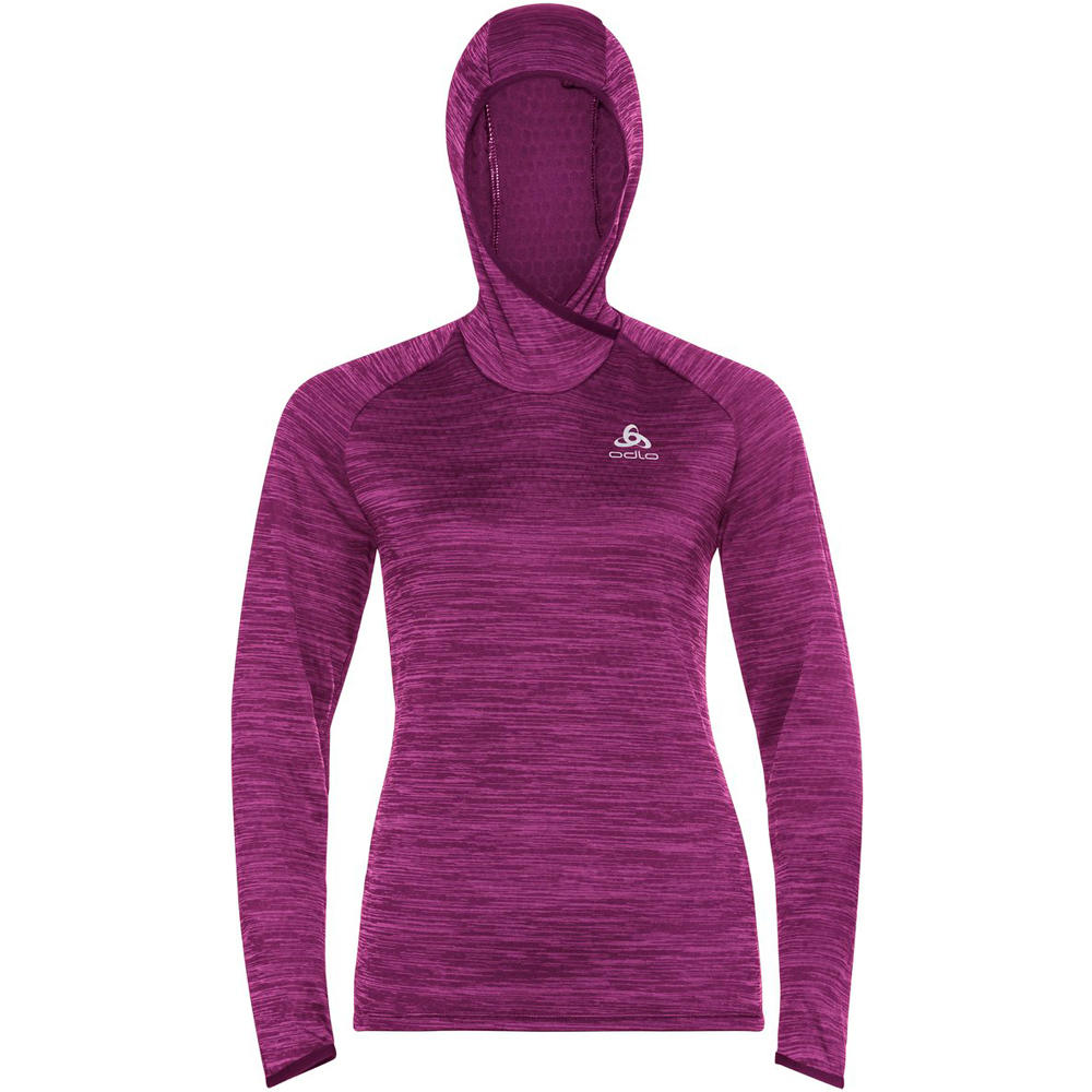 Odlo camiseta técnica manga larga mujer Odlo Hoody midlayer MILLENNIUM ELEMENT vista detalle Odlo camiseta técnica manga larga mujer Odlo Hoody midlayer MILLENNIUM ELEMENT vista detalle