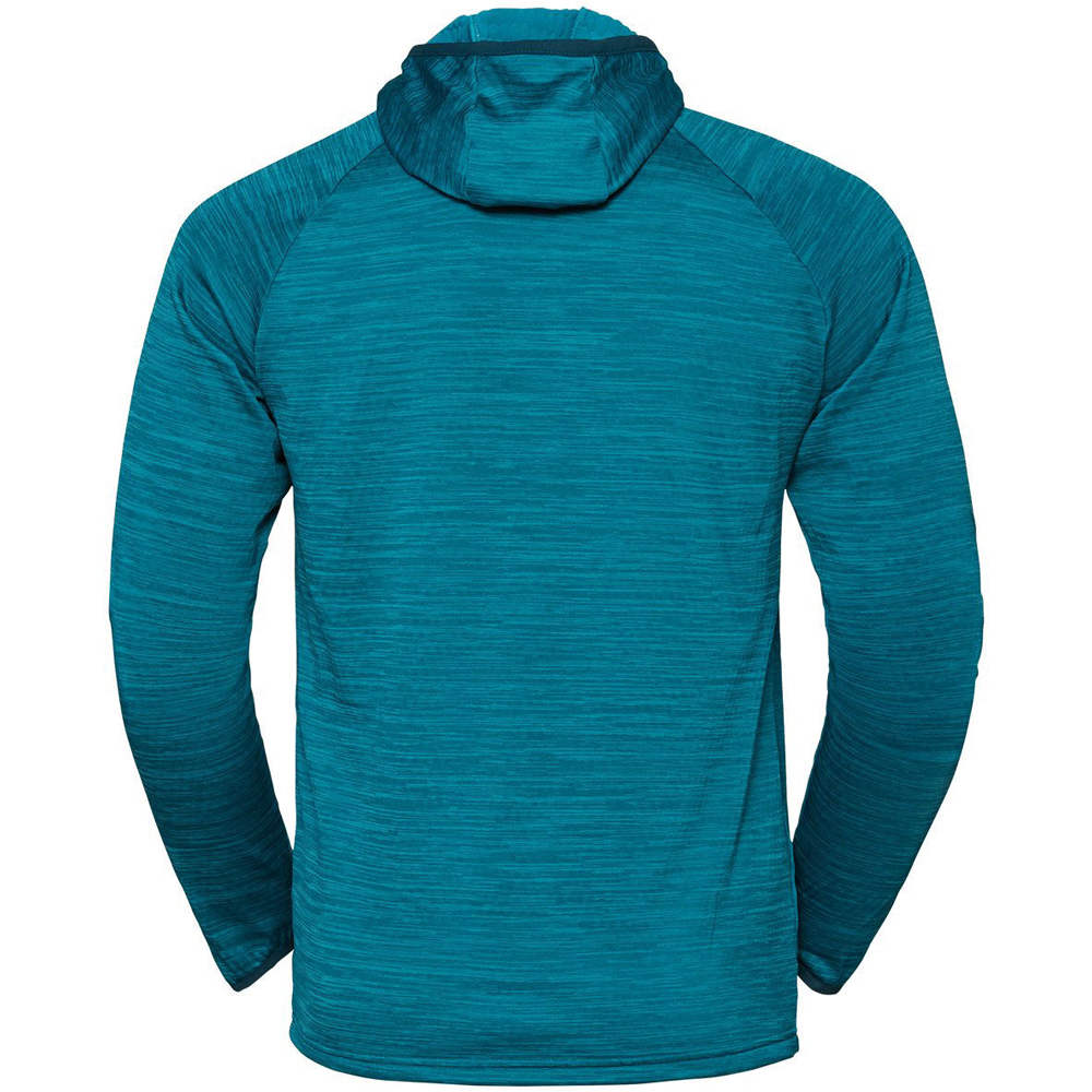 Odlo camiseta técnica manga larga hombre Odlo Hoody midlayer MILLENNIUM ELEMENT vista trasera Odlo camiseta técnica manga larga hombre Odlo Hoody midlayer MILLENNIUM ELEMENT vista trasera