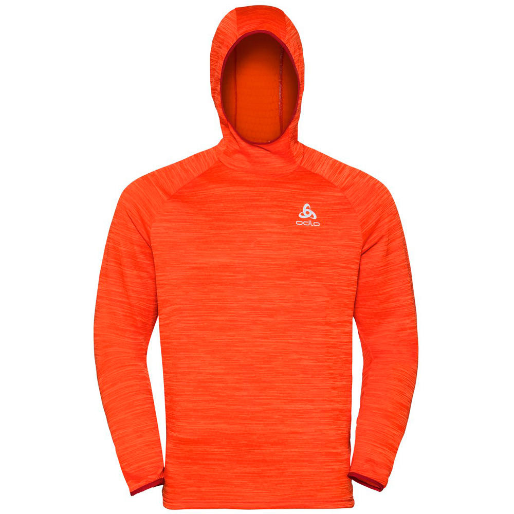 Odlo camiseta técnica manga larga hombre Odlo Hoody midlayer MILLENNIUM ELEMENT vista frontal Odlo camiseta técnica manga larga hombre Odlo Hoody midlayer MILLENNIUM ELEMENT vista frontal