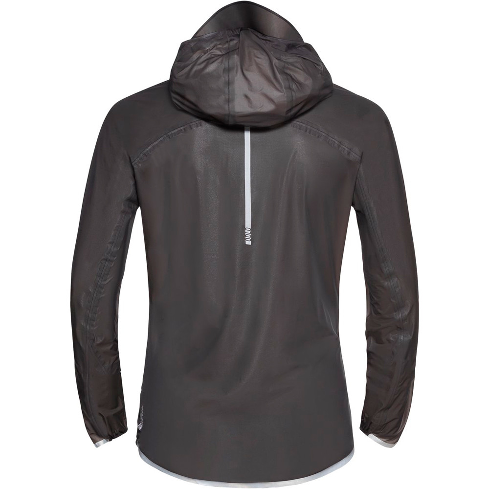 Odlo CHAQUETA RUNNING MUJER Odlo Jacket ZEROWEIGHT DUAL DRY WATERPROOF vista trasera Odlo CHAQUETA RUNNING MUJER Odlo Jacket ZEROWEIGHT DUAL DRY WATERPROOF vista trasera