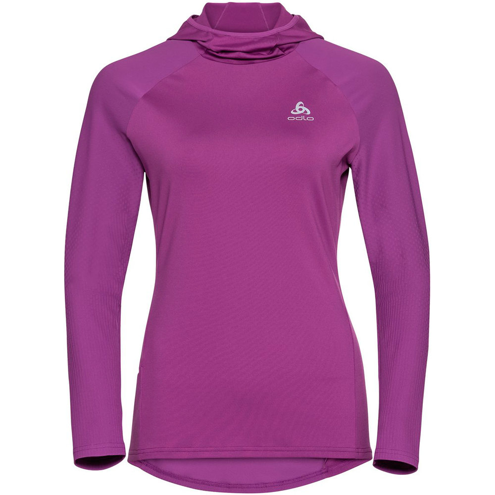 Odlo camiseta técnica manga larga mujer Odlo Hoody midlayer ZEROWEIGHT CERAMIWARM vista detalle Odlo camiseta técnica manga larga mujer Odlo Hoody midlayer ZEROWEIGHT CERAMIWARM vista detalle