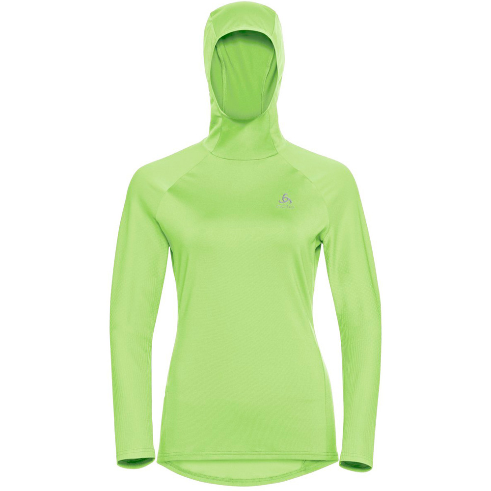 Odlo camiseta técnica manga larga mujer Odlo Hoody midlayer ZEROWEIGHT CERAMIWARM vista detalle Odlo camiseta técnica manga larga mujer Odlo Hoody midlayer ZEROWEIGHT CERAMIWARM vista detalle