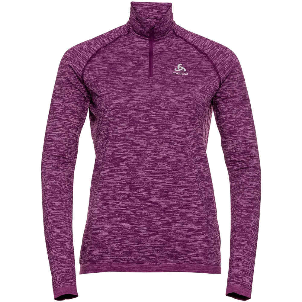 Odlo camiseta técnica manga larga mujer Odlo Midlayer 1/2 zip MILLENNIUM YAKWARM vista detalle Odlo camiseta técnica manga larga mujer Odlo Midlayer 1/2 zip MILLENNIUM YAKWARM vista detalle