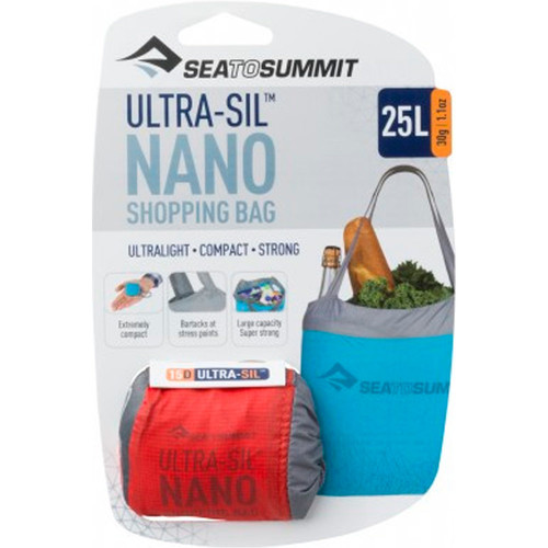 SEATOSUMMIT ULTRA-SIL NANO SHOPPING BAG 25L rojo