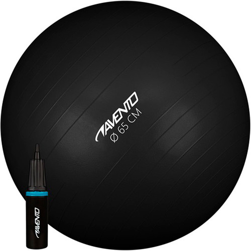 AVENTO PELOTA GIMN 65 CM + BOMBA NE negro