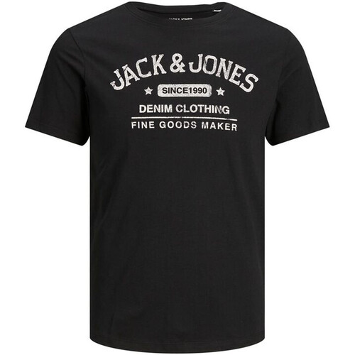 J&J JJEJEANS TEE SS O-NECK NOOS 21/22 negro