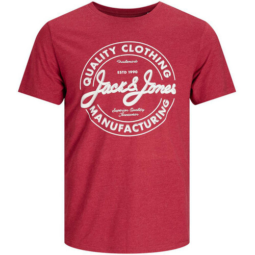 J&J JJEJEANS TEE SS O-NECK NOOS 21/22 rojo