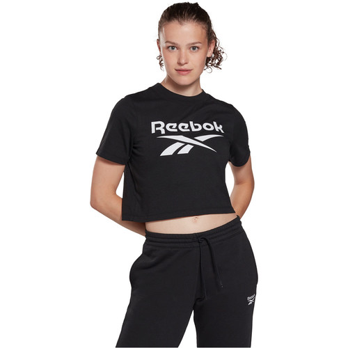 REEBOK RI CROP TEE negro