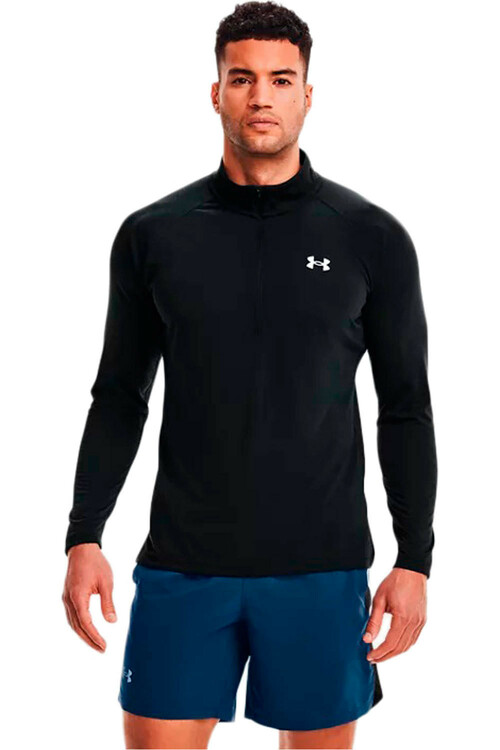 UNDER ARMOUR UA STREAKER HALF ZIP negro