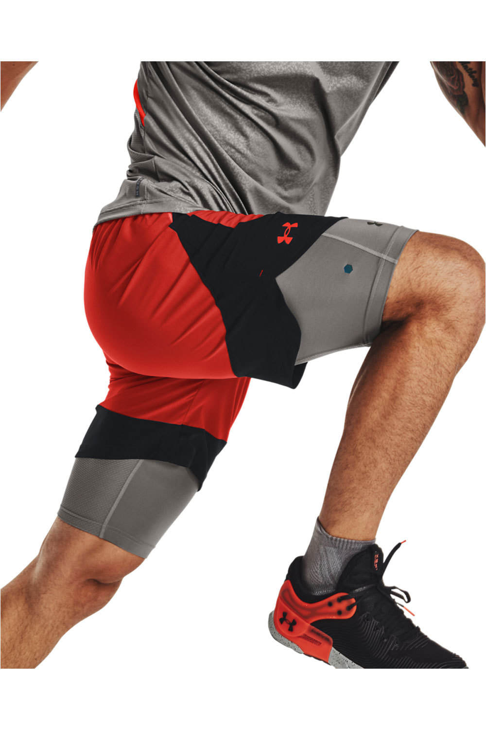 Under Armour pantalón corto fitness hombre UA HIIT Woven Colorblock Sts vista detalle Under Armour pantalón corto fitness hombre UA HIIT Woven Colorblock Sts vista detalle