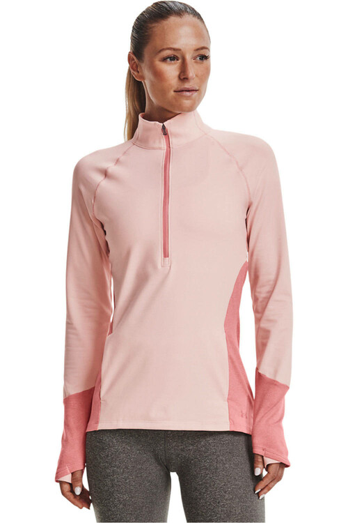 UNDER ARMOUR UA COLDGEAR 1/2 ZIP rosa