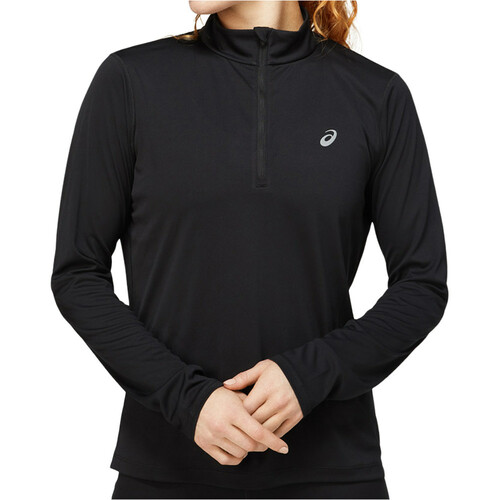 ASICS CORE LS 1/2 ZIP TOP negro