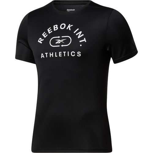 REEBOK WOR POLY GRAPHIC SS TEE negro