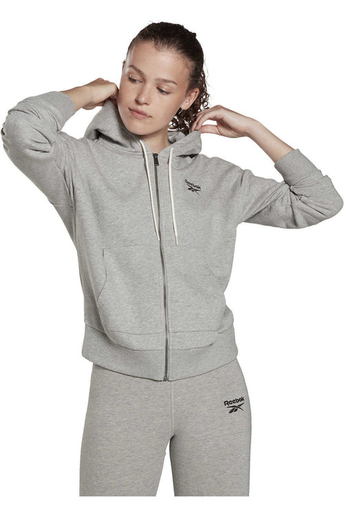 REEBOK RI FRENCH TERRY FULL ZIP gris