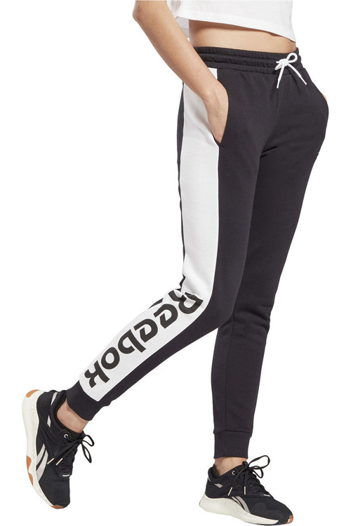 REEBOK TE LINEAR LOGO FT PANT negro