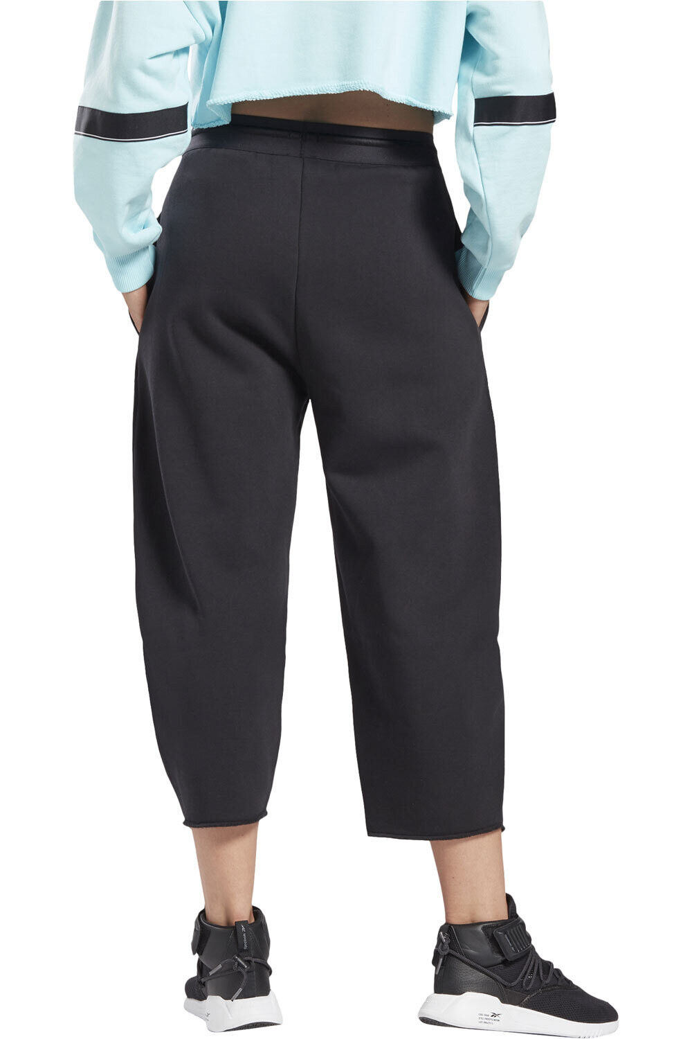 Reebok pantalones y mallas largas fitness mujer Reebok SR Fleece Pant vista trasera Reebok pantalones y mallas largas fitness mujer Reebok SR Fleece Pant vista trasera