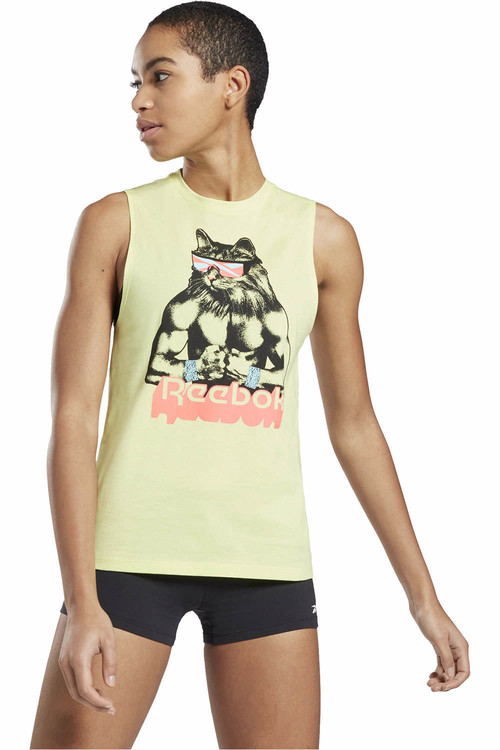 REEBOK REEBOK GRITTY KITTY TANK amarillo