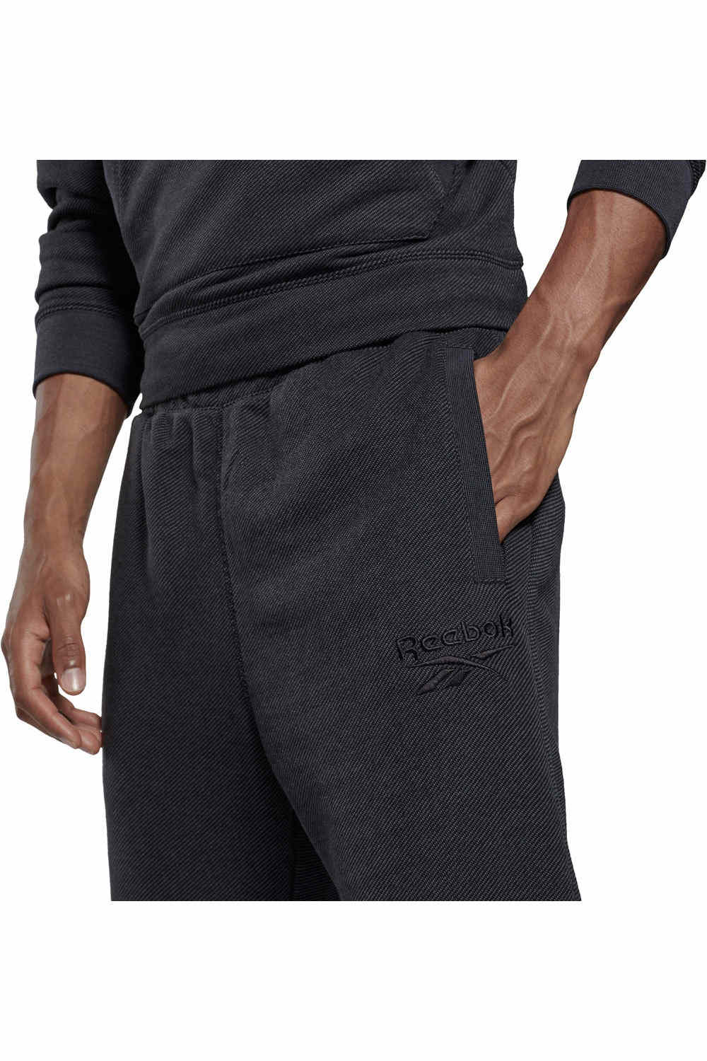 Reebok pantalon fitness hombre Reebok TE MELANGE JOGGER vista detalle Reebok pantalon fitness hombre Reebok TE MELANGE JOGGER vista detalle
