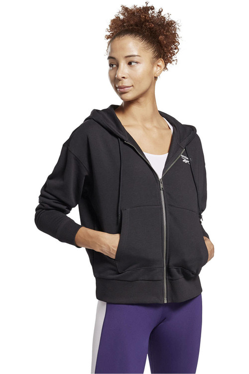 REEBOK RI FRENCH TERRY FULL ZIP negro