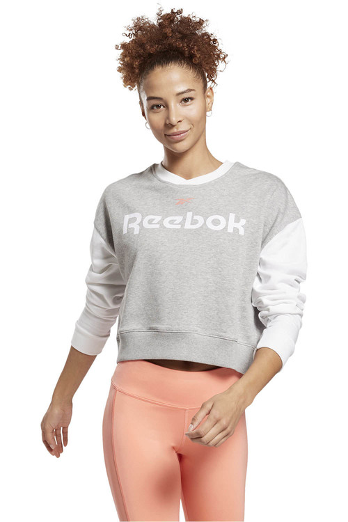 REEBOK TE LINEARLOGO FASHIONCREW gris