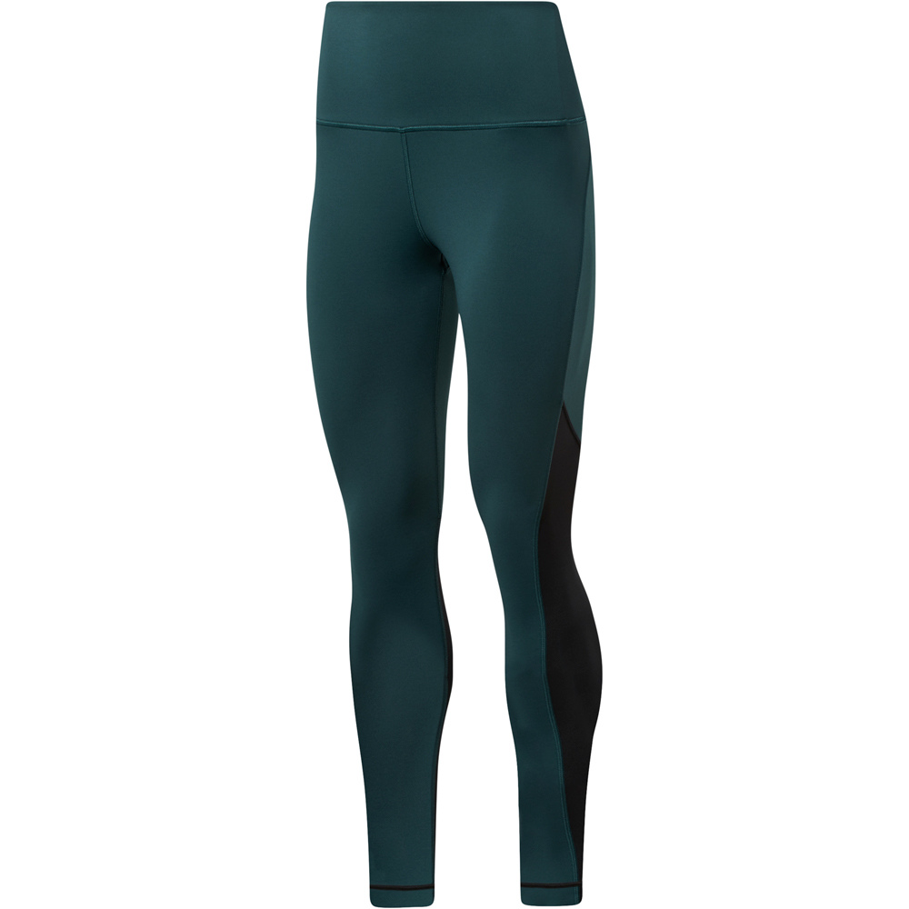 Reebok pantalones y mallas largas fitness mujer Reebok Beyond The Sweat Tight IN vista frontal Reebok pantalones y mallas largas fitness mujer Reebok Beyond The Sweat Tight IN vista frontal