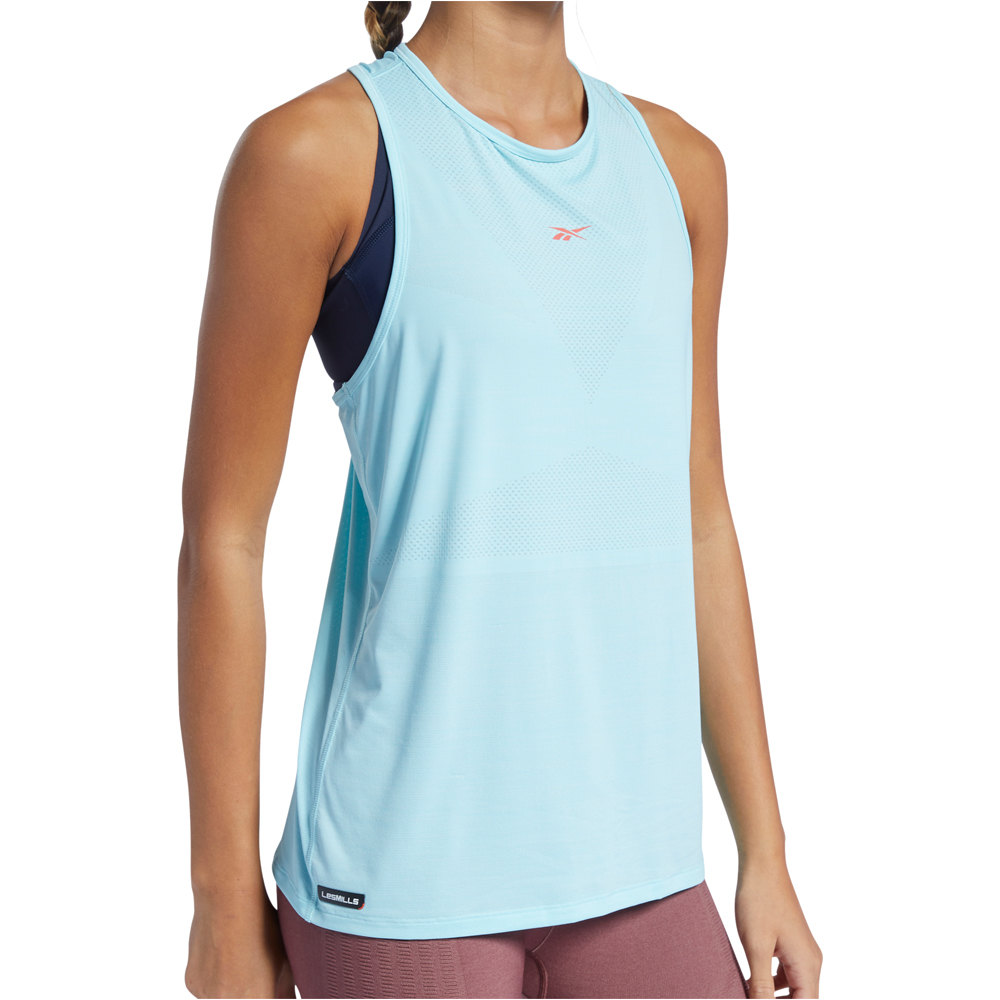 Reebok camiseta tirantes fitness mujer Reebok LM ACTIVCHILL Vent Tank vista detalle Reebok camiseta tirantes fitness mujer Reebok LM ACTIVCHILL Vent Tank vista detalle
