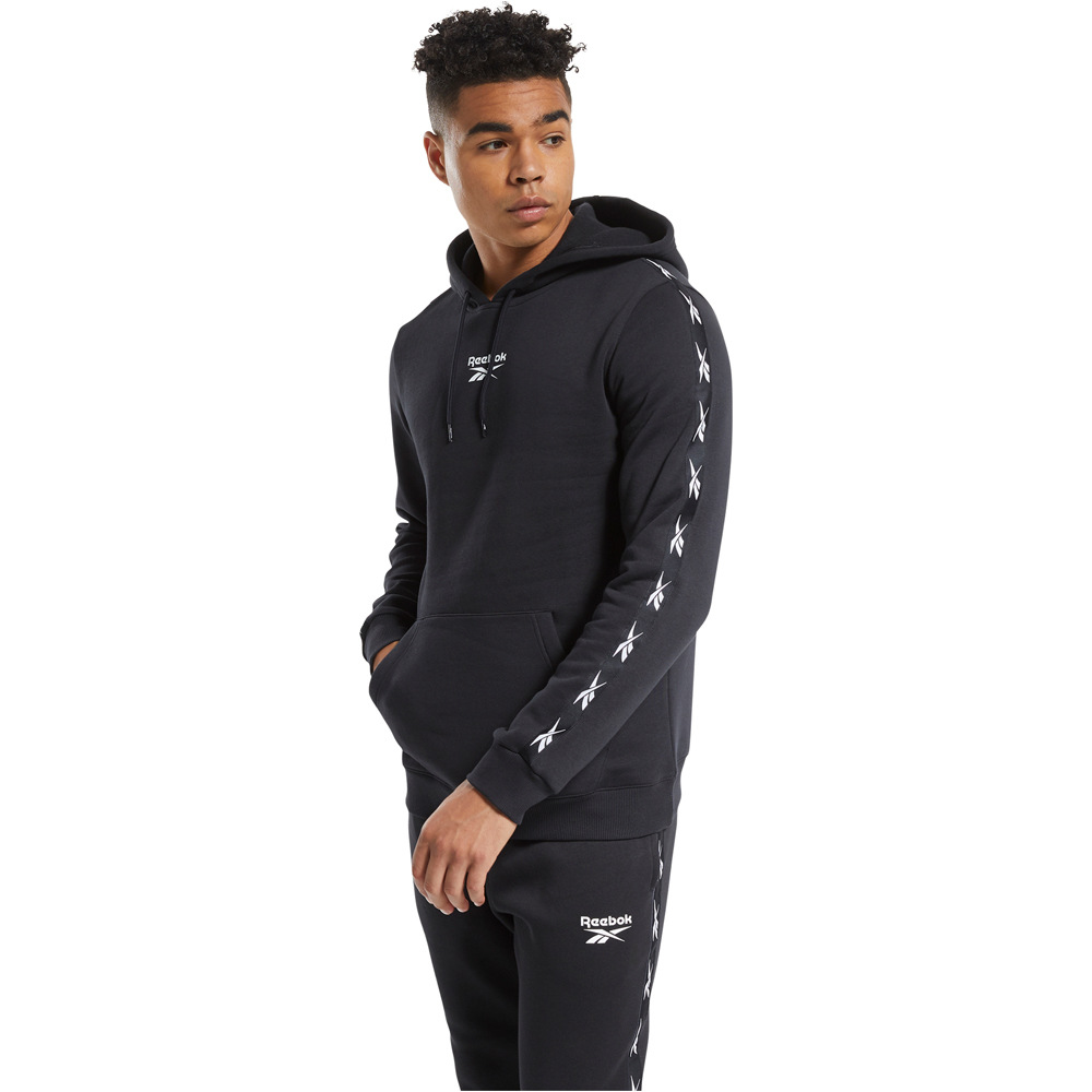 Reebok sudaderas deportivas hombre Reebok TE Tape Hoodie 03 Reebok sudaderas deportivas hombre Reebok TE Tape Hoodie 03