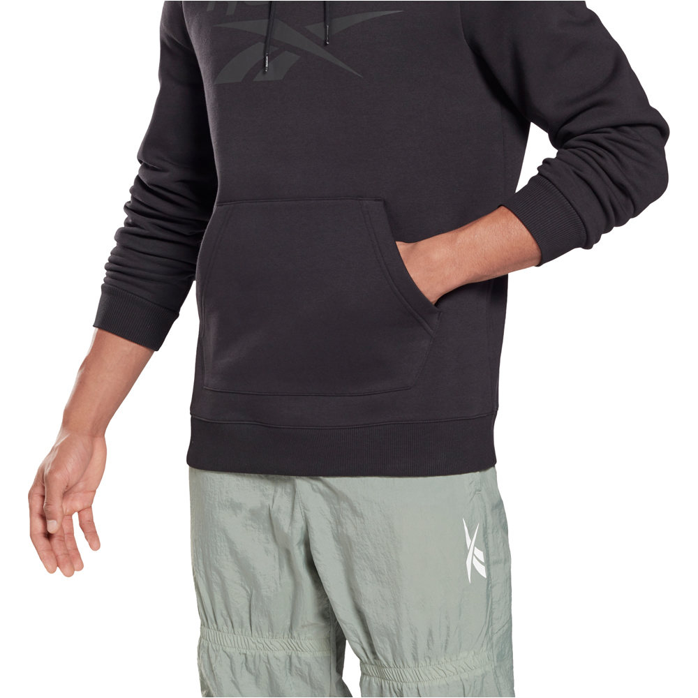 Reebok sudaderas deportivas hombre Reebok RI FLC OTH BL HOODIE vista trasera Reebok sudaderas deportivas hombre Reebok RI FLC OTH BL HOODIE vista trasera