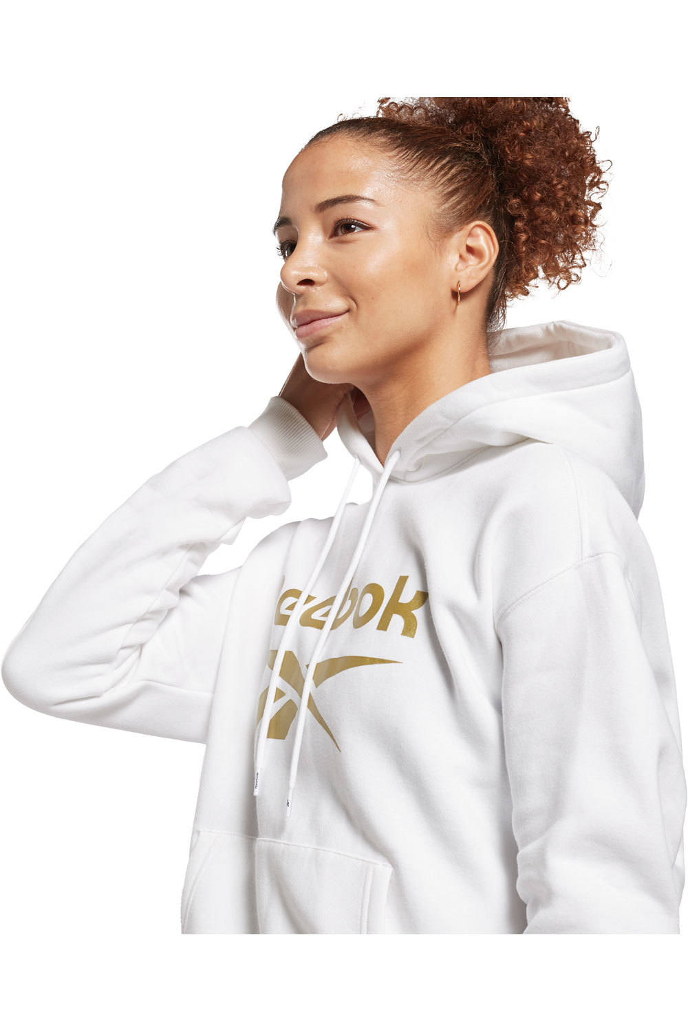Reebok sudaderas deportivas mujer Reebok RI BL Fleece Hoody vista detalle Reebok sudaderas deportivas mujer Reebok RI BL Fleece Hoody vista detalle