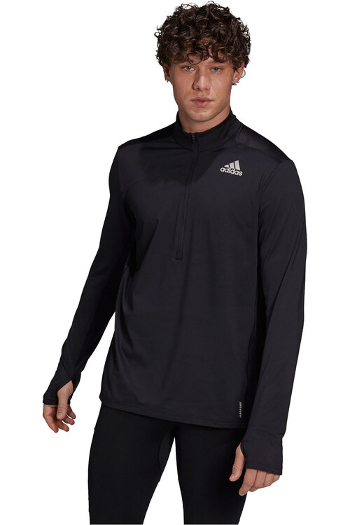 ADIDAS DE OWN THE RUN 1/2 ZIP negro