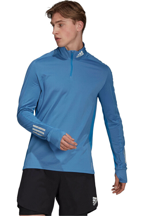ADIDAS WARM 1/2 ZIP azul