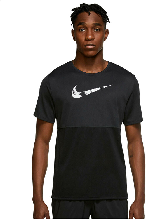 NIKE M NK DF WR RUN TOP GX SS negro