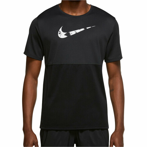 NIKE M NK DF WR RUN TOP GX SS negro