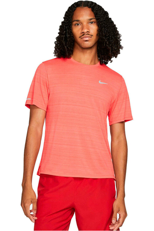 NIKE M NK DF MILER TOP SS rojo