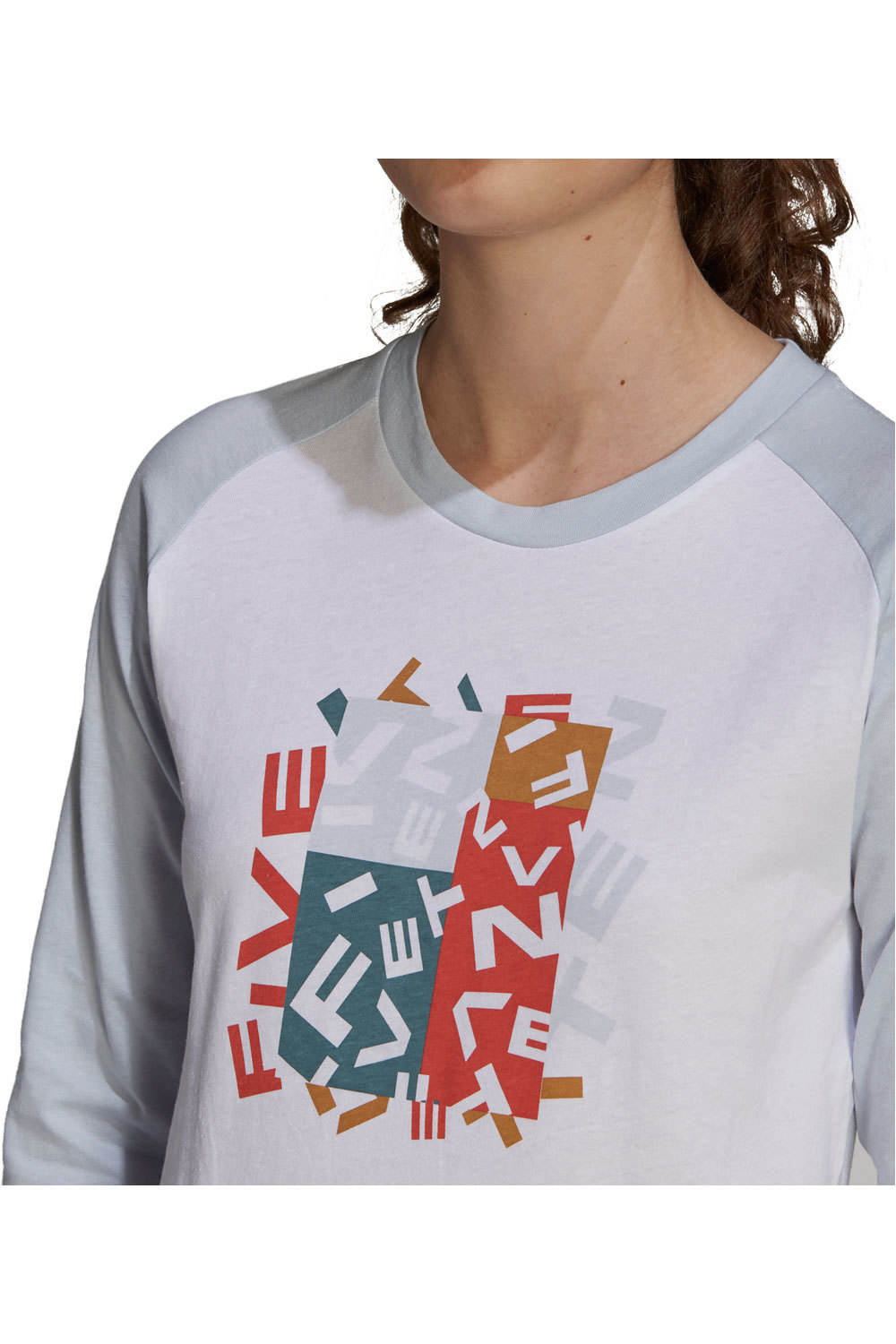 Five Ten camiseta montaña manga larga mujer Five Ten W 5.10 GFX LS vista detalle Five Ten camiseta montaña manga larga mujer Five Ten W 5.10 GFX LS vista detalle