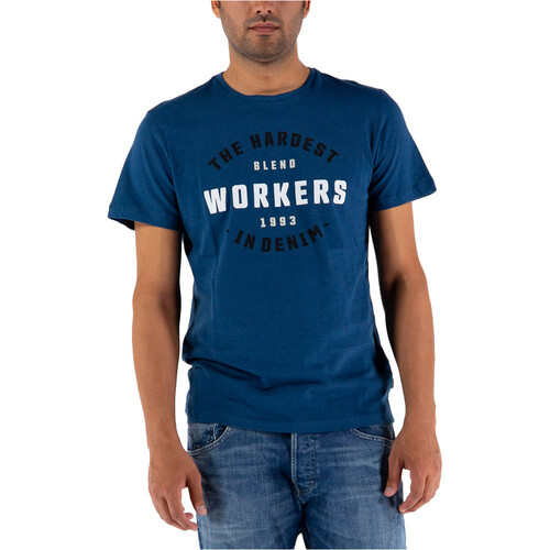 BLEND TEE WORK azul