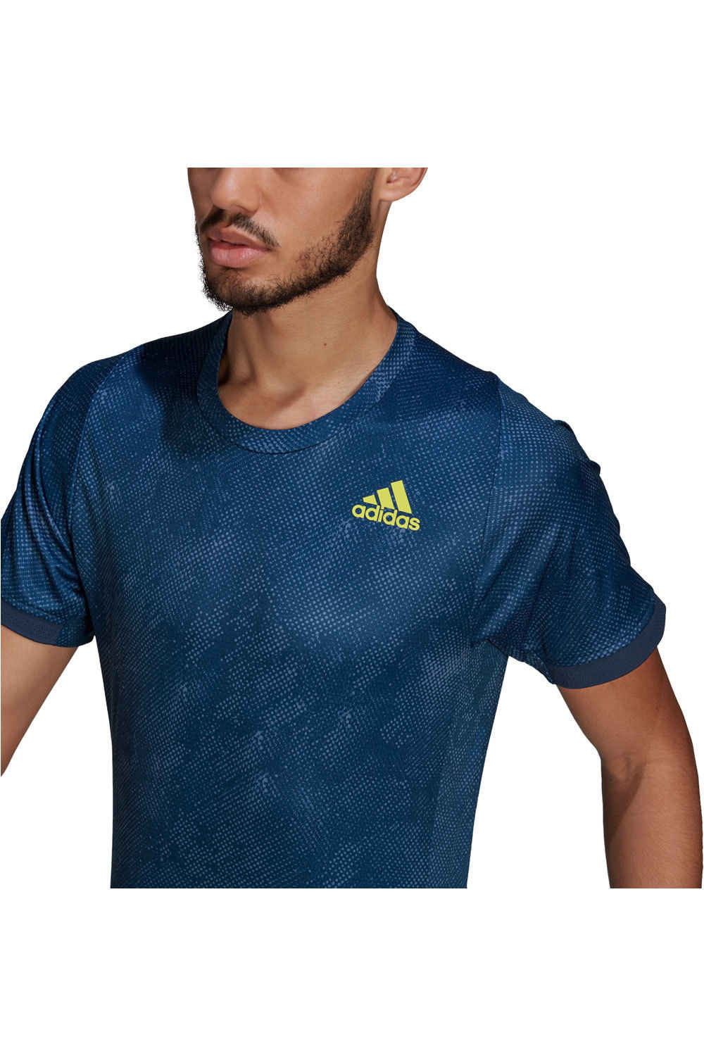 adidas camiseta tenis manga corta hombre Adidas FLFT TEE PB HR vista detalle adidas camiseta tenis manga corta hombre Adidas FLFT TEE PB HR vista detalle