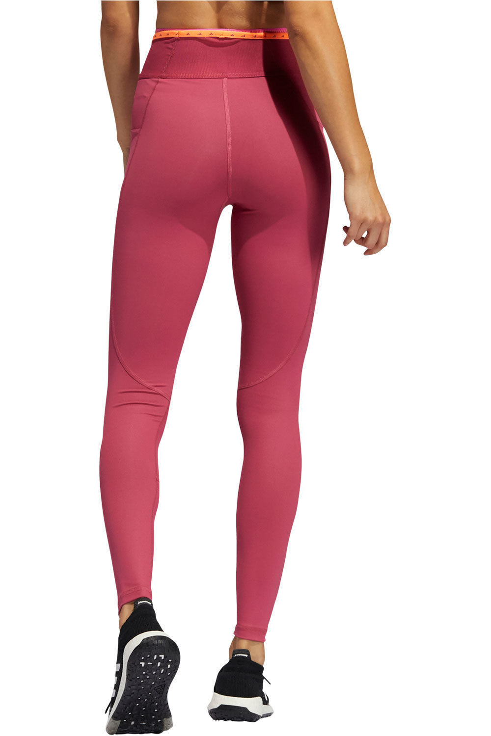 adidas mallas piratas fitness mujer Adidas TF BRND HR L T vista trasera adidas mallas piratas fitness mujer Adidas TF BRND HR L T vista trasera