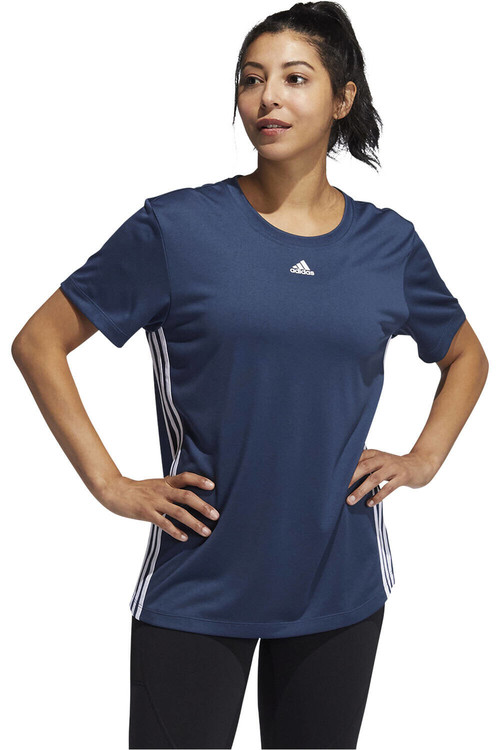 ADIDAS 3 STRIPE TEE azul