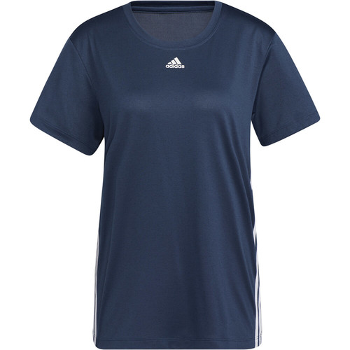 ADIDAS 3 STRIPE TEE azul