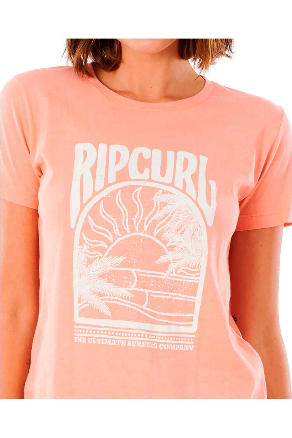 Rip Curl camiseta manga corta mujer Rip Curl NORTH SHORE STANDARD TEE vista frontal Rip Curl camiseta manga corta mujer Rip Curl NORTH SHORE STANDARD TEE vista frontal