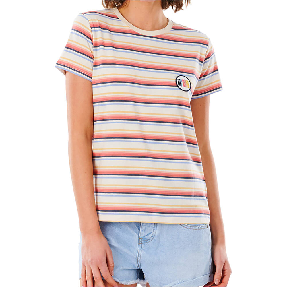 Rip Curl camiseta manga corta mujer Rip Curl CALI STANDARD TEE YD STRI vista trasera Rip Curl camiseta manga corta mujer Rip Curl CALI STANDARD TEE YD STRI vista trasera