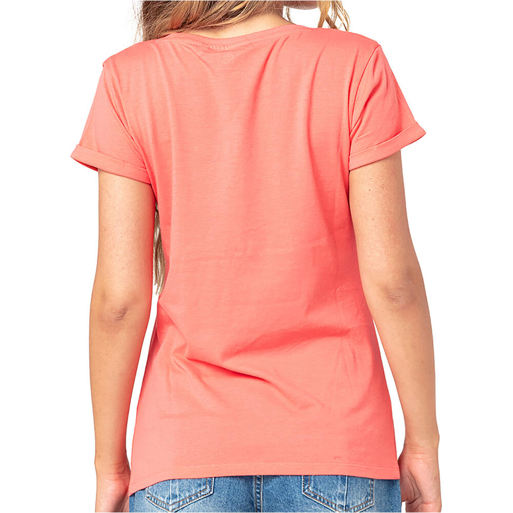 Rip Curl camiseta manga corta mujer Rip Curl GOLDEN STATE V NECK vista trasera Rip Curl camiseta manga corta mujer Rip Curl GOLDEN STATE V NECK vista trasera