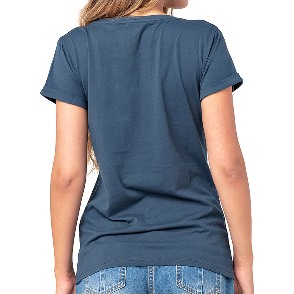Rip Curl camiseta manga corta mujer Rip Curl GOLDEN STATE V NECK vista trasera Rip Curl camiseta manga corta mujer Rip Curl GOLDEN STATE V NECK vista trasera