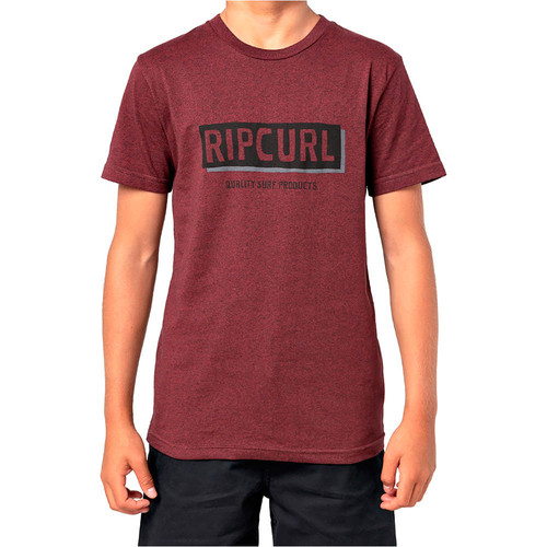 RIP CURL BOXED TEE-BOY rojo