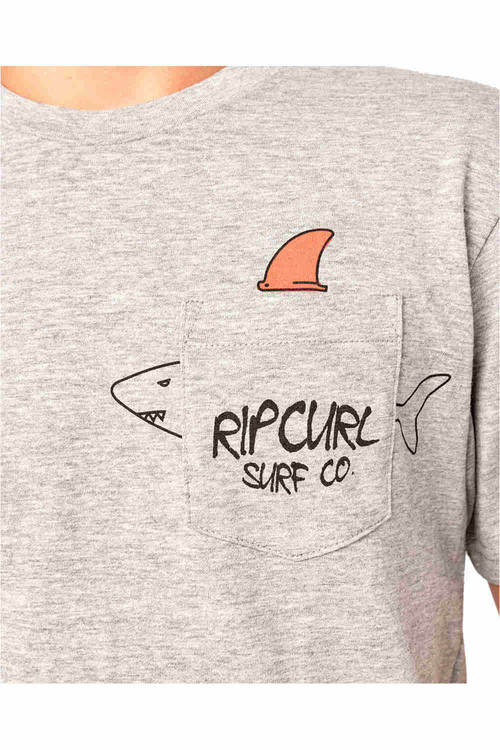 RIP CURL WHATS IN MY POCKET SS TEE GR gris